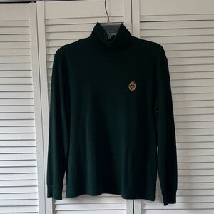 Dark Green Turtleneck Sweater